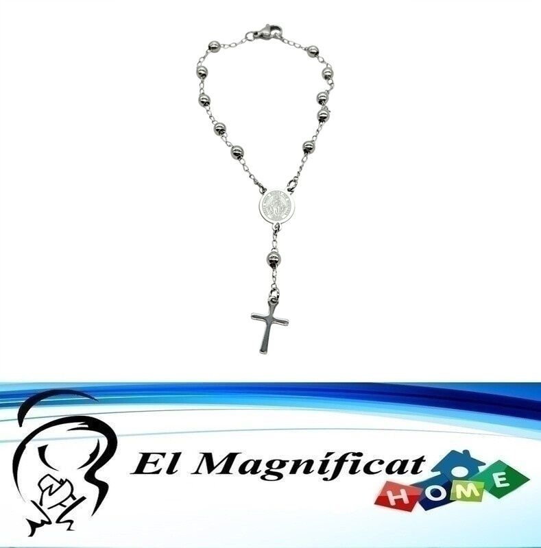PULSERA DE ACERO PLATEADO