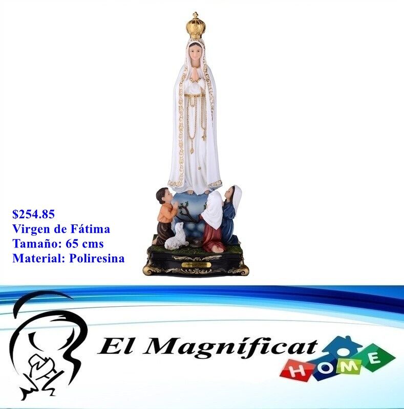 VIRGEN DE FATIMA CON PASTORES 65 CMS