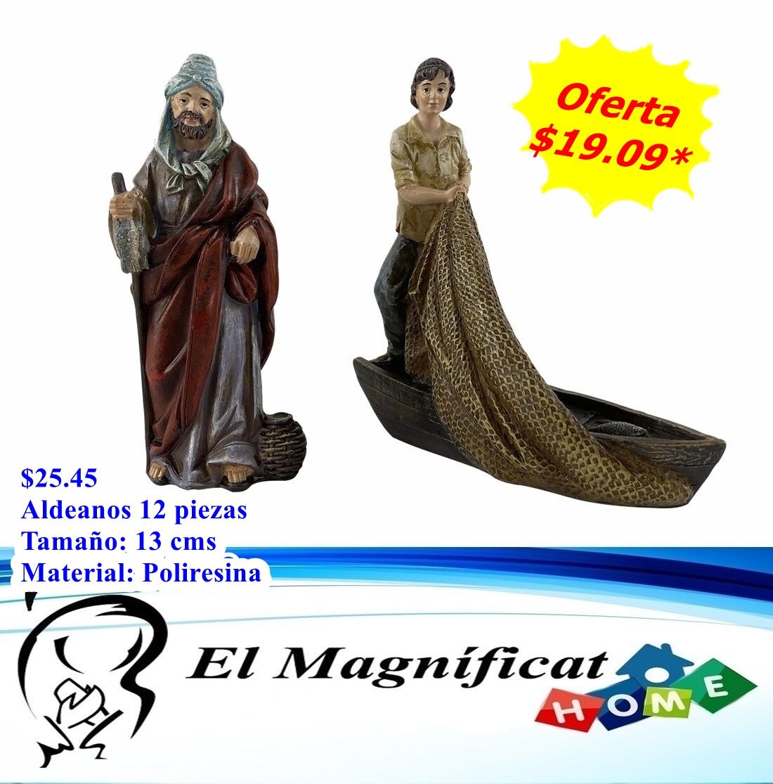 ALDEANOS PESCADORES 13 CMS