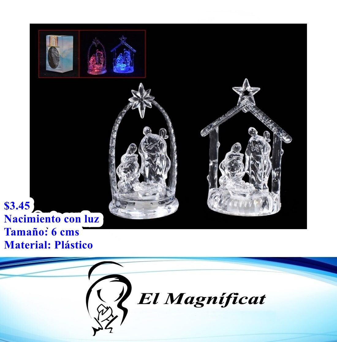 NACIMIENTO CON LUZ LED 6 CMS