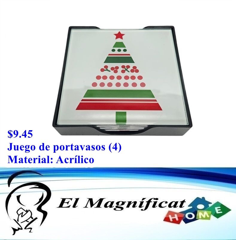 JUEGO DE PORTAVASOS 4 PIEZAS