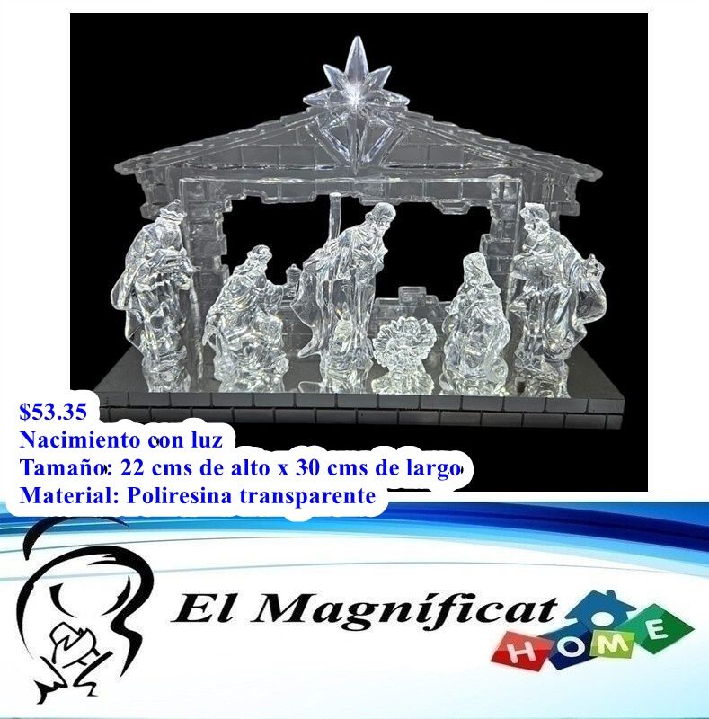 NACIMIENTO PLASTICO CON LUZ Y MUSICA