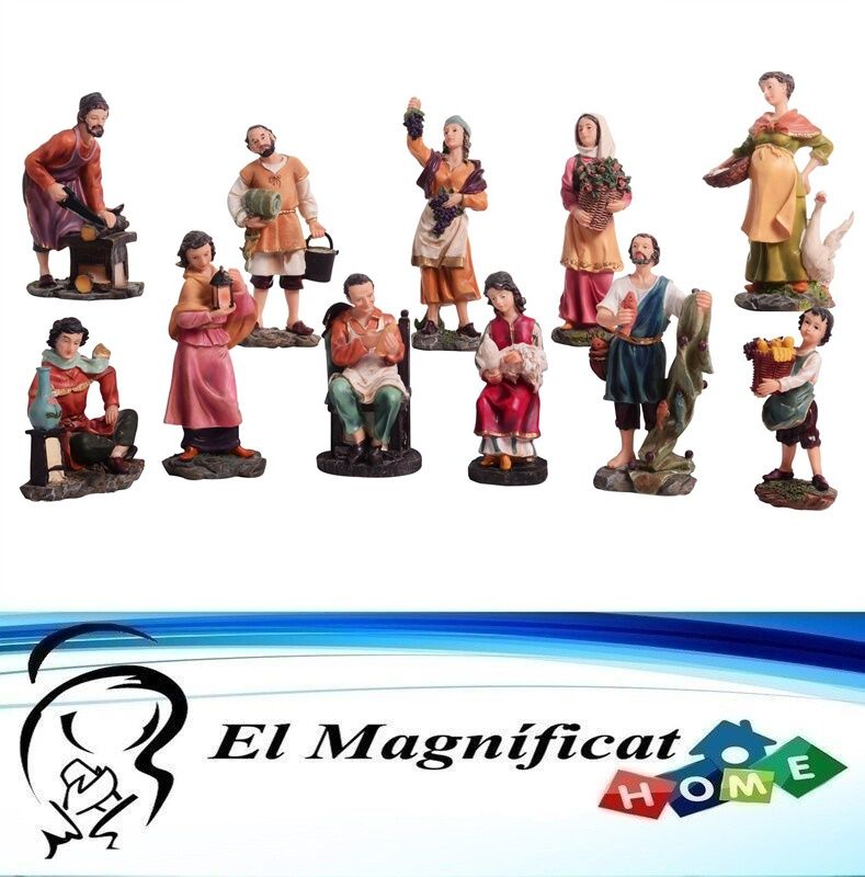 JUEGO DE 11 ALDEANOS (15 CMS)