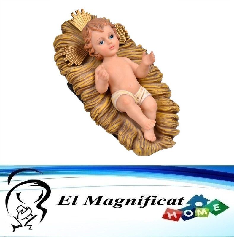 NIÑO DIOS CON PESEBRE 22 CMS ND