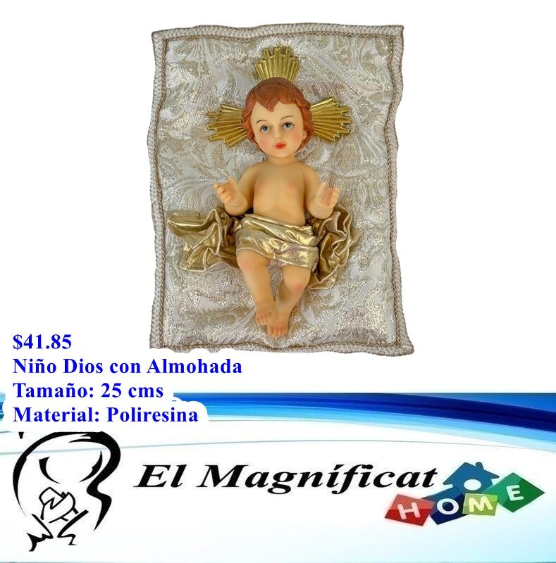 NIÑO DIOS CON ALMOHADA 25 CMS