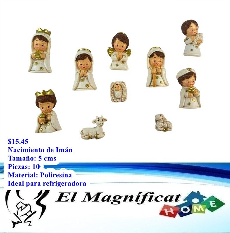 NACIMIENTO MAGNÉTICO (CON IMAN) 10 PIEZAS