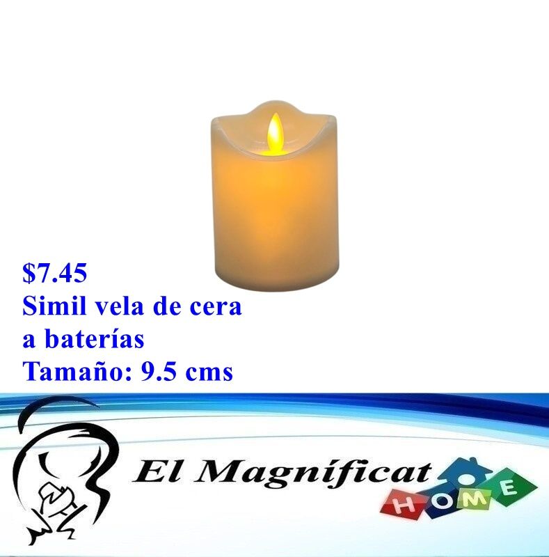 SIMIL VELA CERA A BATERIAS 9.5 CMS
