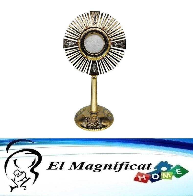 CUSTODIA ENCHAPADA EN ORO GRANDE 42 CMS