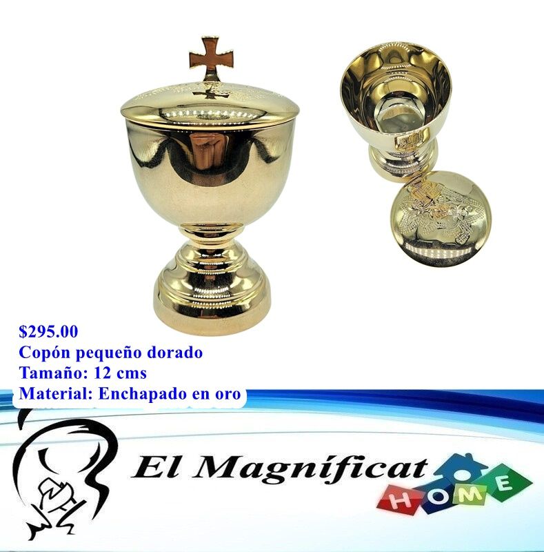 COPON PEQUEÑO ENCHAPADO EN ORO 12 CMS