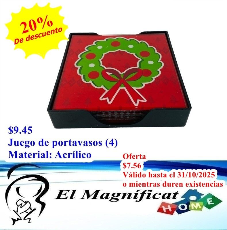 JUEGO DE PORTAVASOS