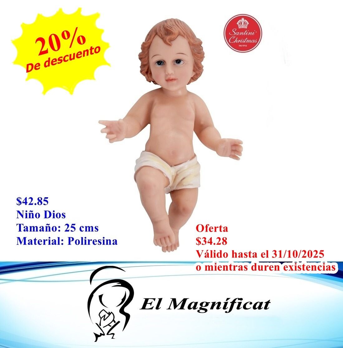NIÑO DIOS 25 CMS