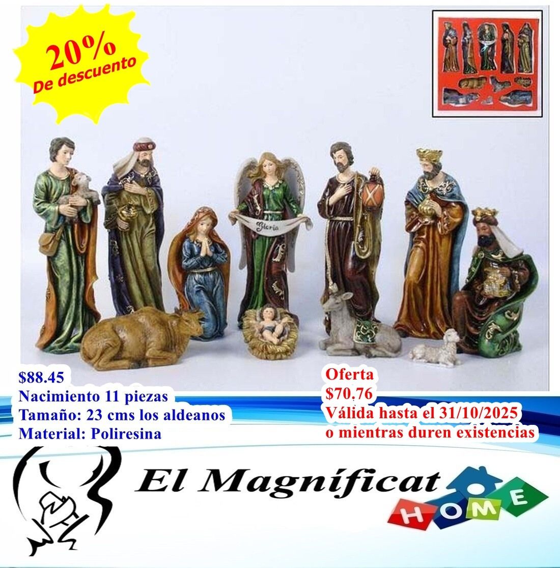 NACIMIENTO 11 PIEZAS 23 CMS