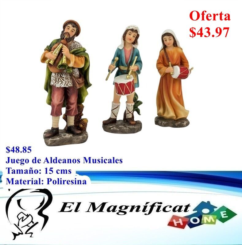 JUEGO DE ALDEANOS MUSICALES 15 CMS