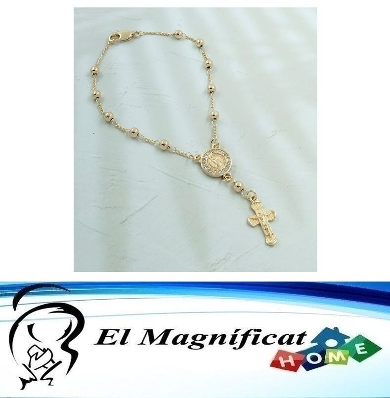 DECENARIO ENCHAPADO MEDALLA DE SAN BENITO