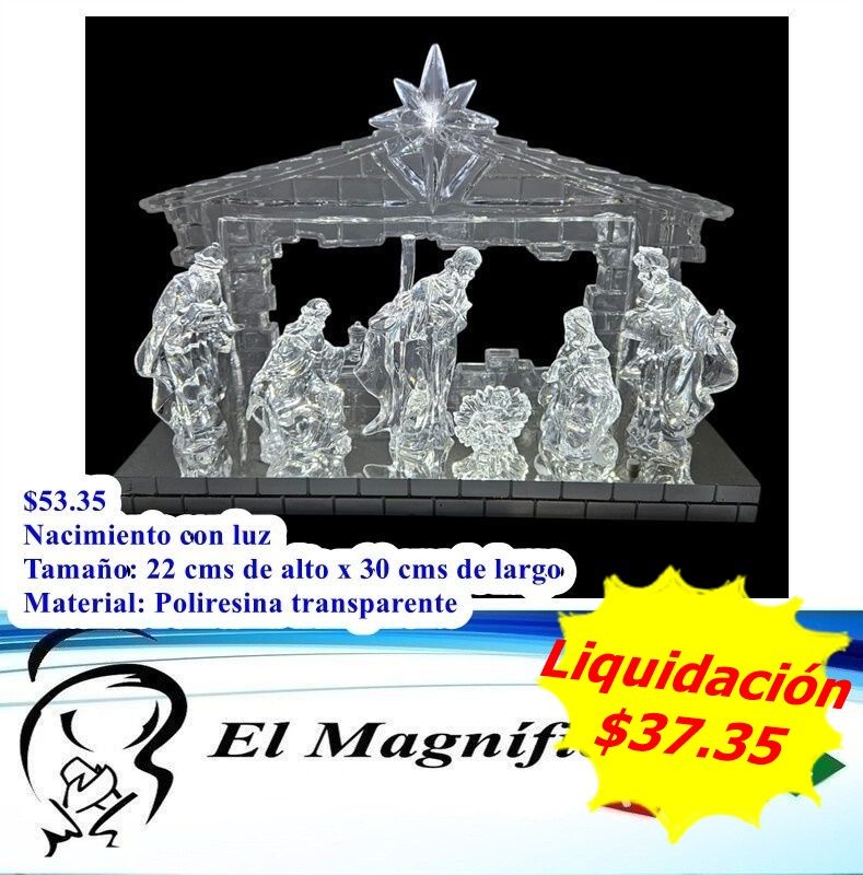 NACIMIENTO PLASTICO CON LUZ Y MUSICA