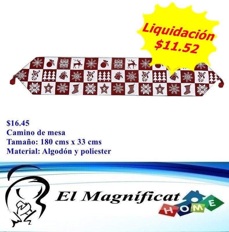 CAMINO DE MESA 180 CMS X 33 CMS