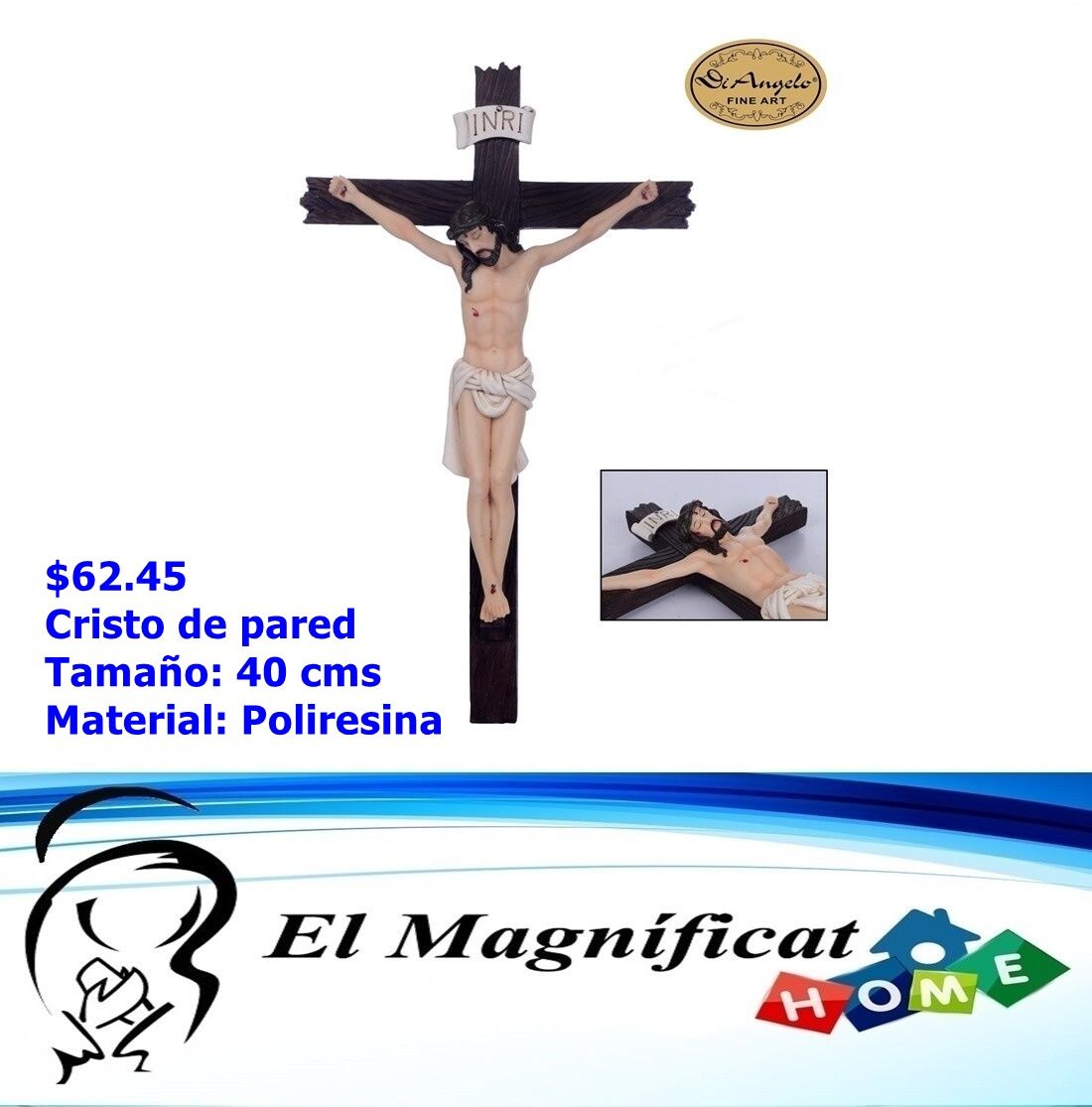 CRISTO PARA PARED 40 CMS