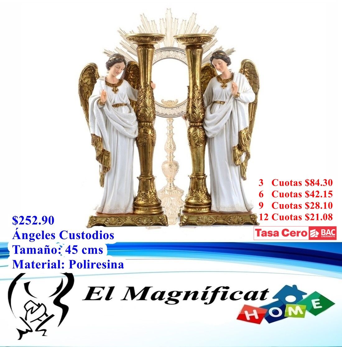 JUEGO DE ANGEL CUSTODIOS (PAR) 45 cms