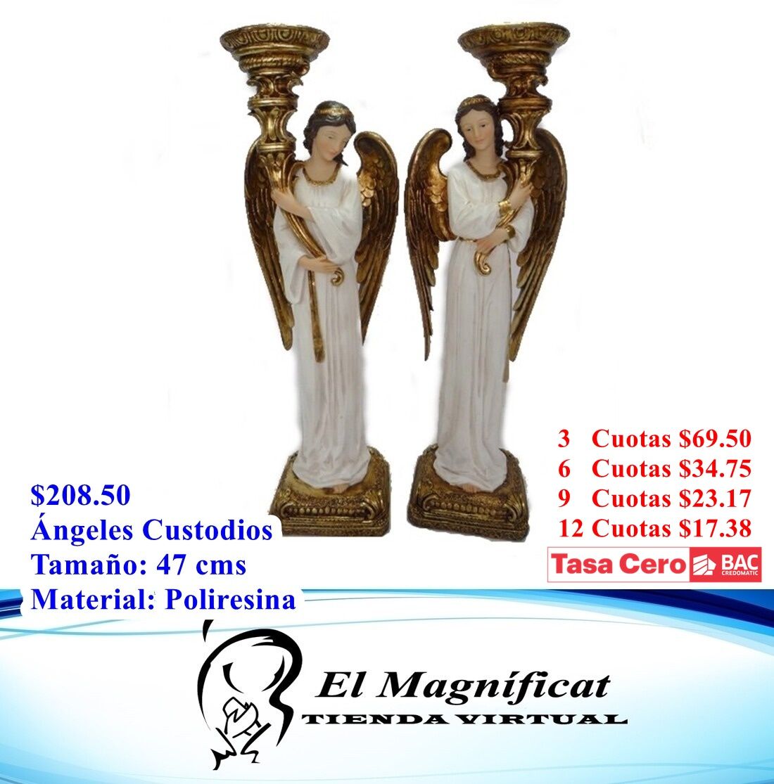 ANGELES CUSTODIOS (Par) 47 cms