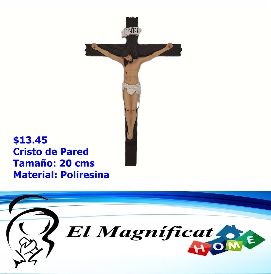 CRISTO PARA PARED 20 CMS