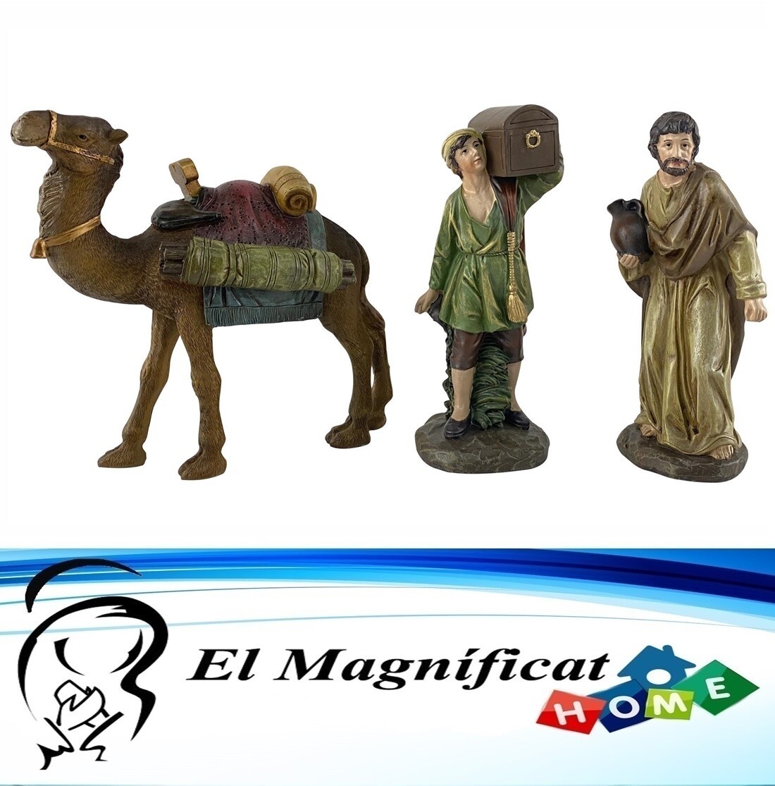 ALDEANOS CON CAMELLO 20 CMS
