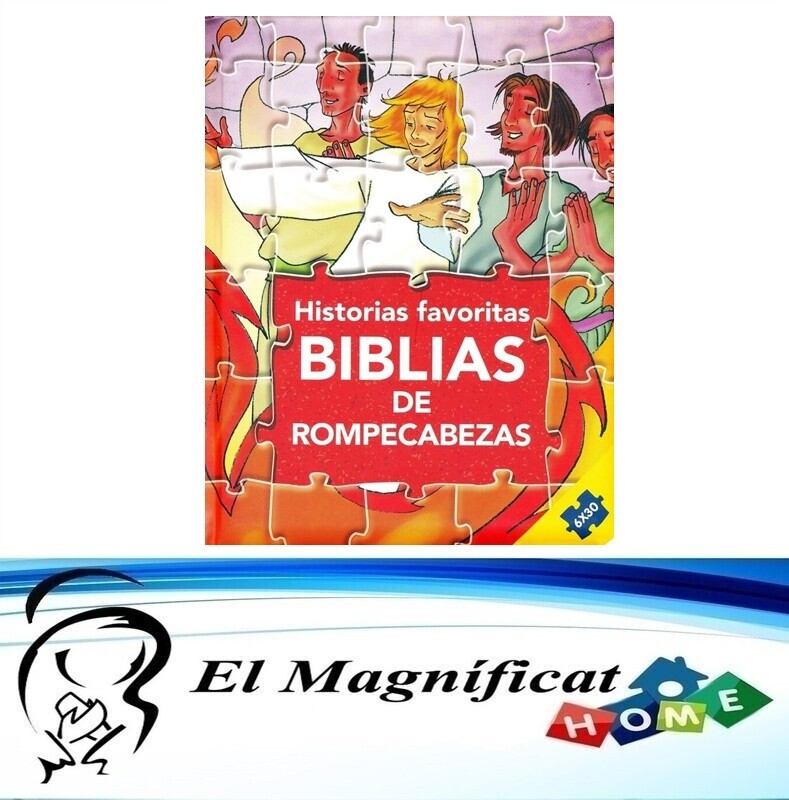 LIBRO DE ROMPECABEZAS (6 ROMPECABEZAS) HISTORIAS FAVORITAS DE LA BIBLIA