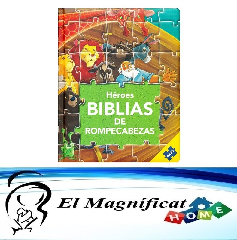 LIBRO DE ROMPECABEZAS (6 ROMPECABEZAS) HEROES