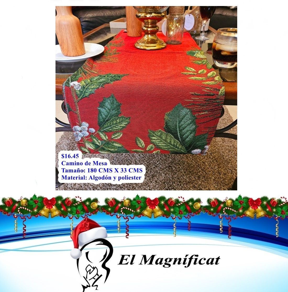 CAMINO DE MESA 1.80 MTS X 33 CMS CDX