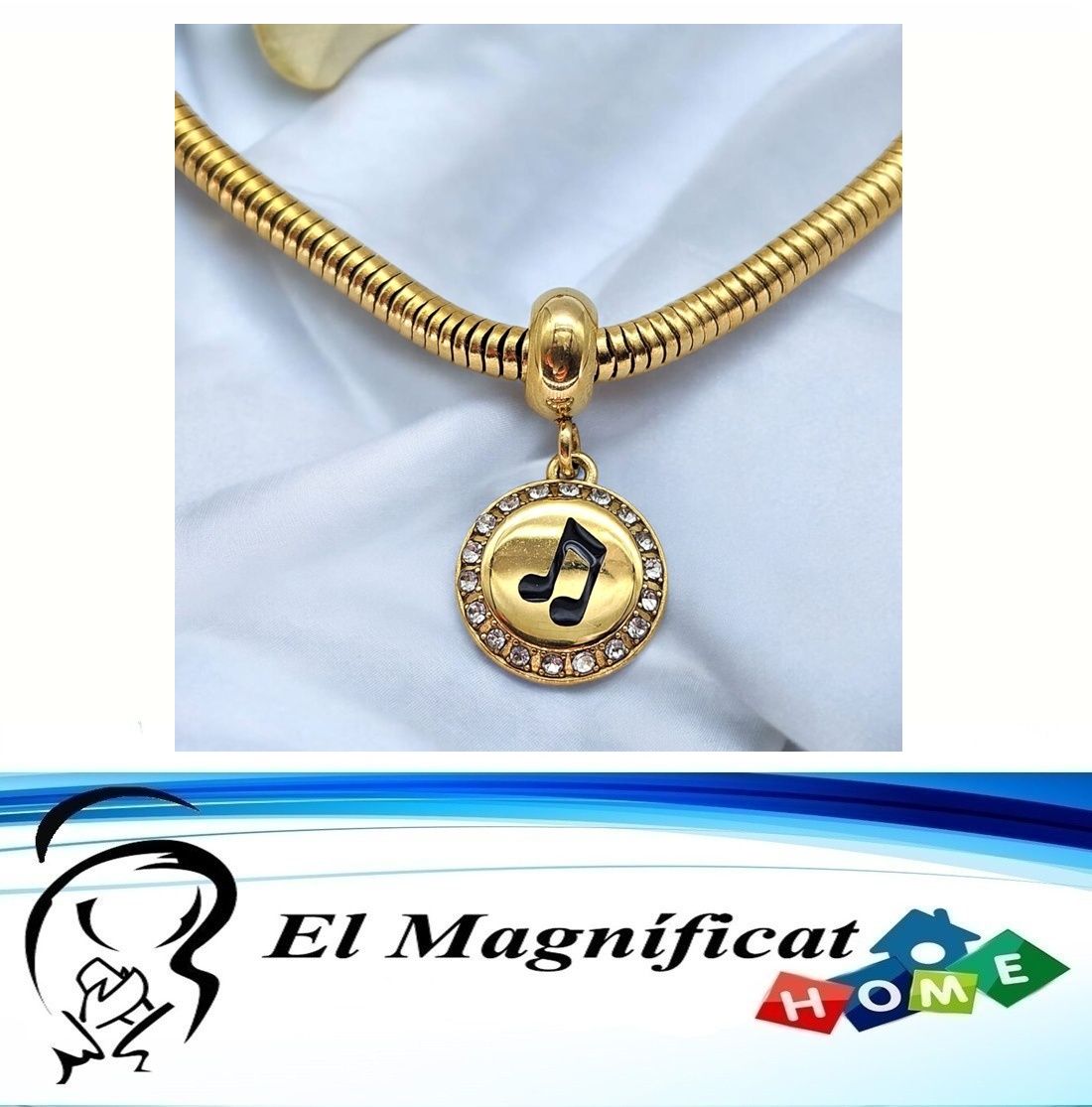 CHARMS NOTA MUSICAL DORADO