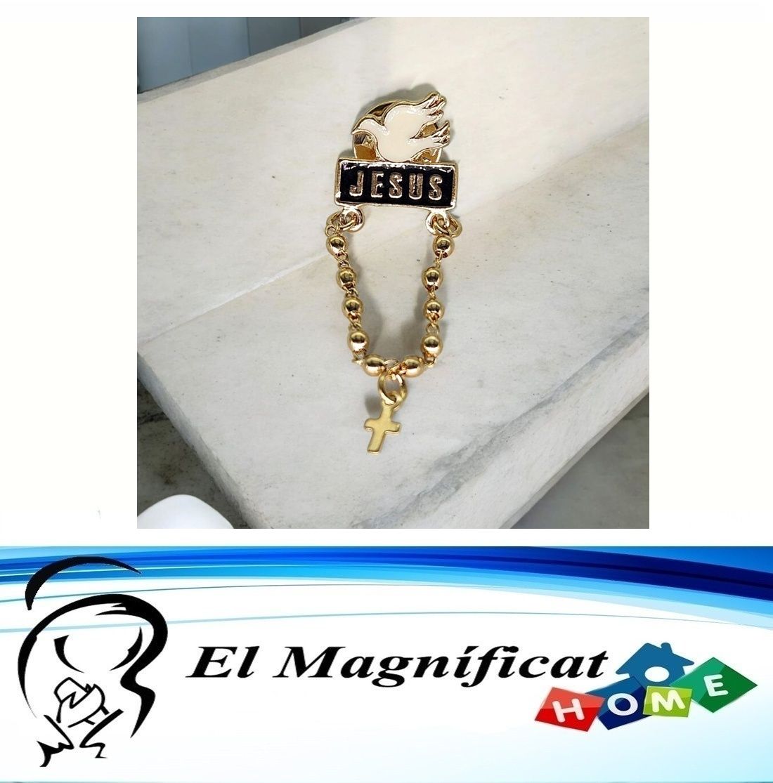 PIN DECENARIO ESPIRITU SANTO JESUS (5 CMS)