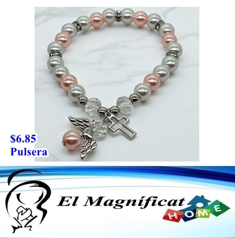 PULSERAS CON PERLAS COLOR PASTEL