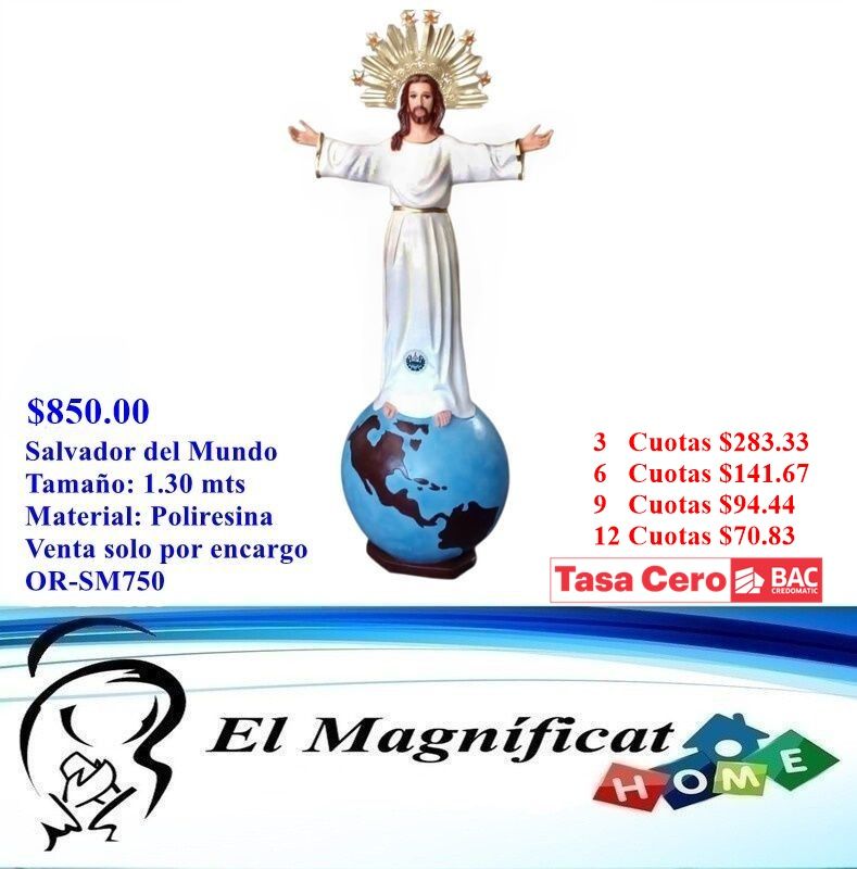 SALVADOR DEL MUNDO 1.30 MTS