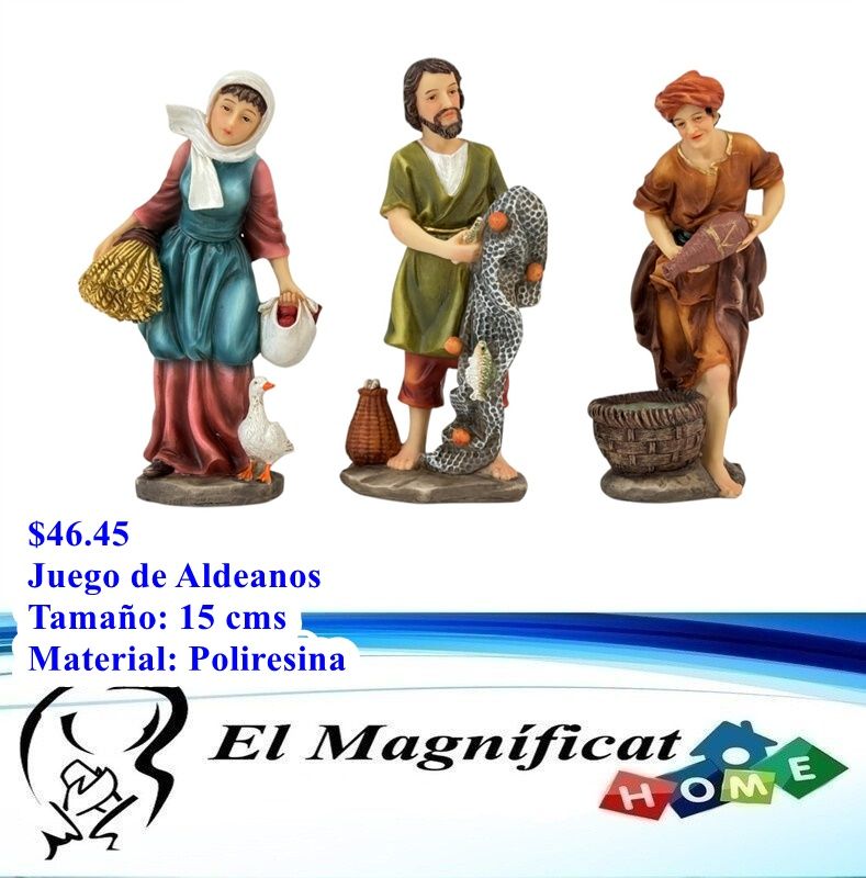 JUEGO DE ALDEANOS 15 CMS