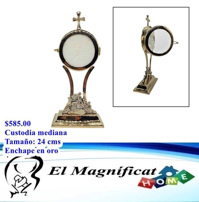 CUSTODIA ENCHAPADA EN ORO 24 CMS