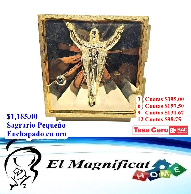 SAGRARIO PEQUEÑO ENCHAPADO EN ORO