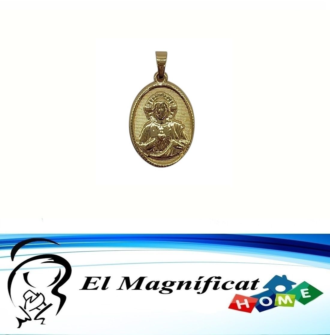 DIJE EN ACERO CORAZON DE JESUS 2 CMS