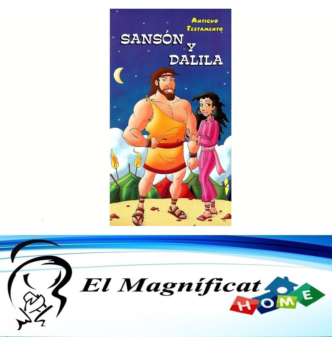 SANSON Y DALILA FOLLETO PARA COLOREAR