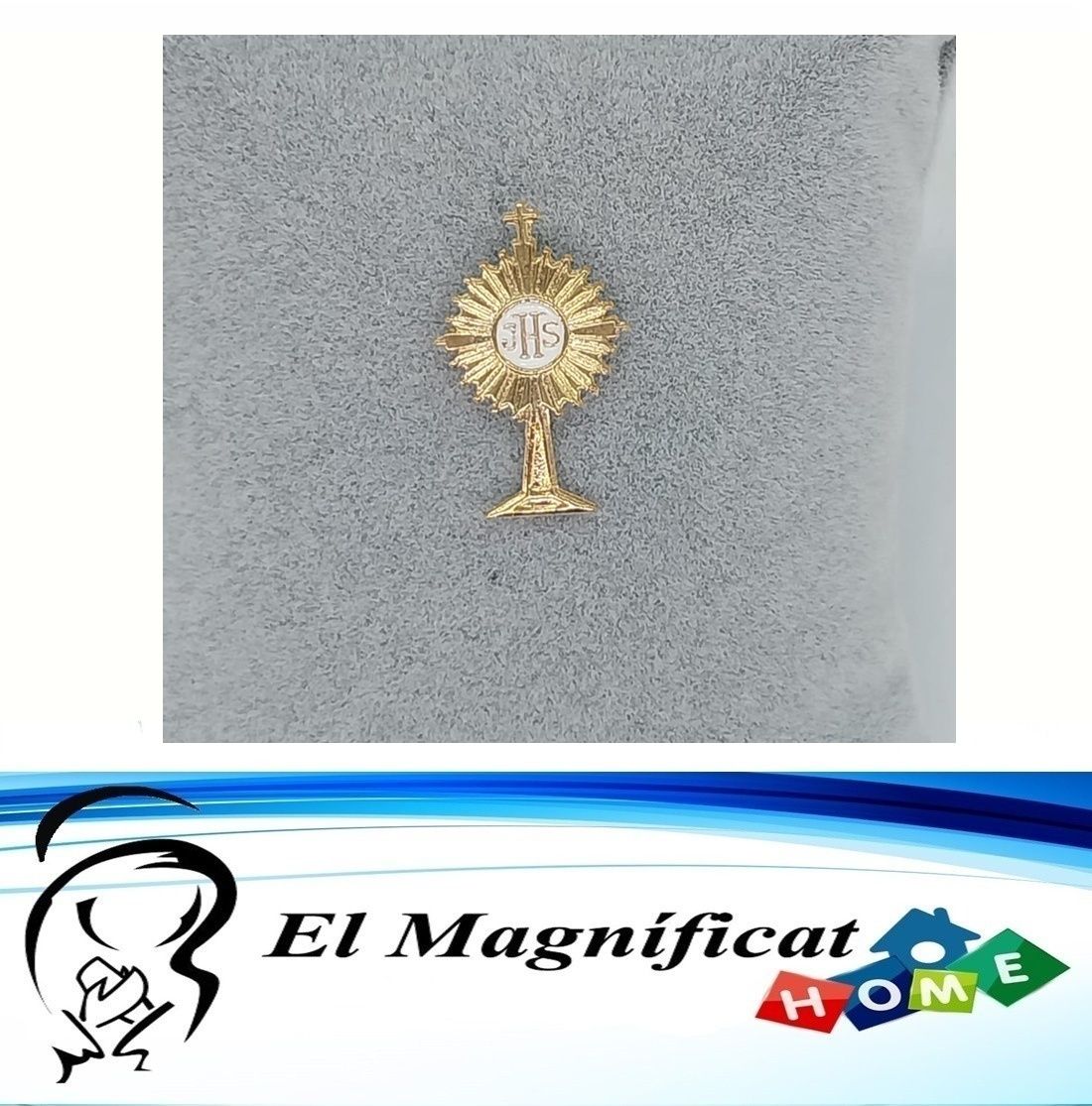 PIN CUSTODIA ENCHAPADO EN ORO