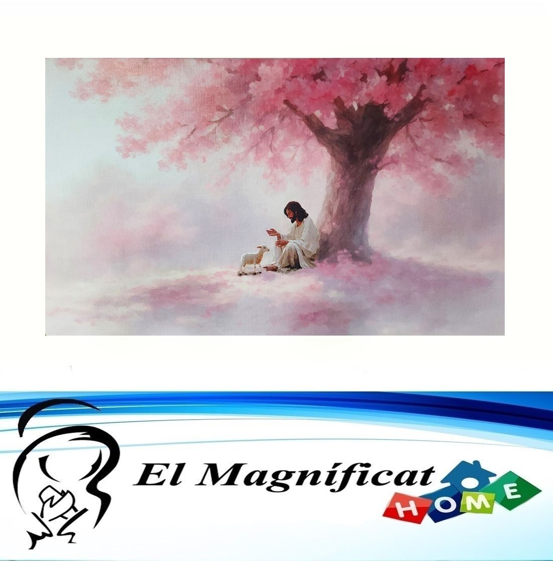 CUADRO BUEN PASTOR TIPO CANVA 30 CMS X 50 CMS