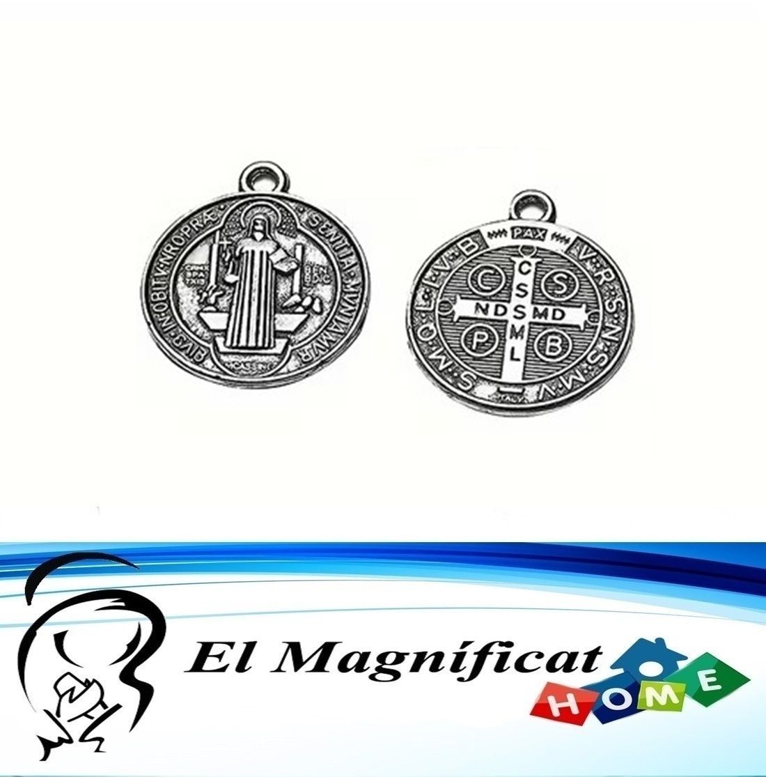 DIJE MEDALLA DE SAN BENITO NICKEL