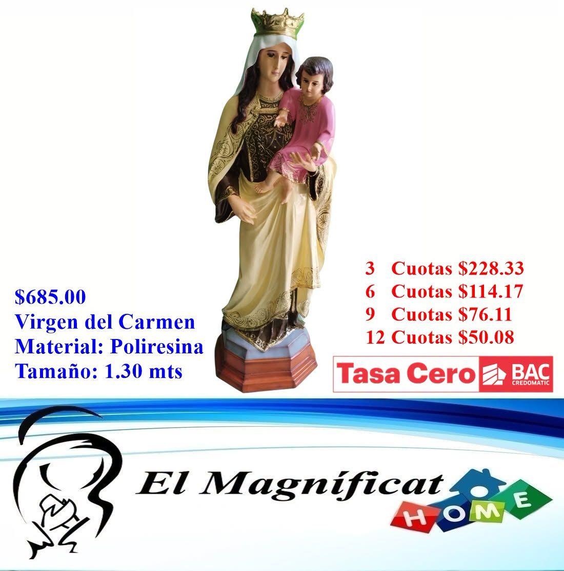 VIRGEN DEL CARMEN 1.30 MTS