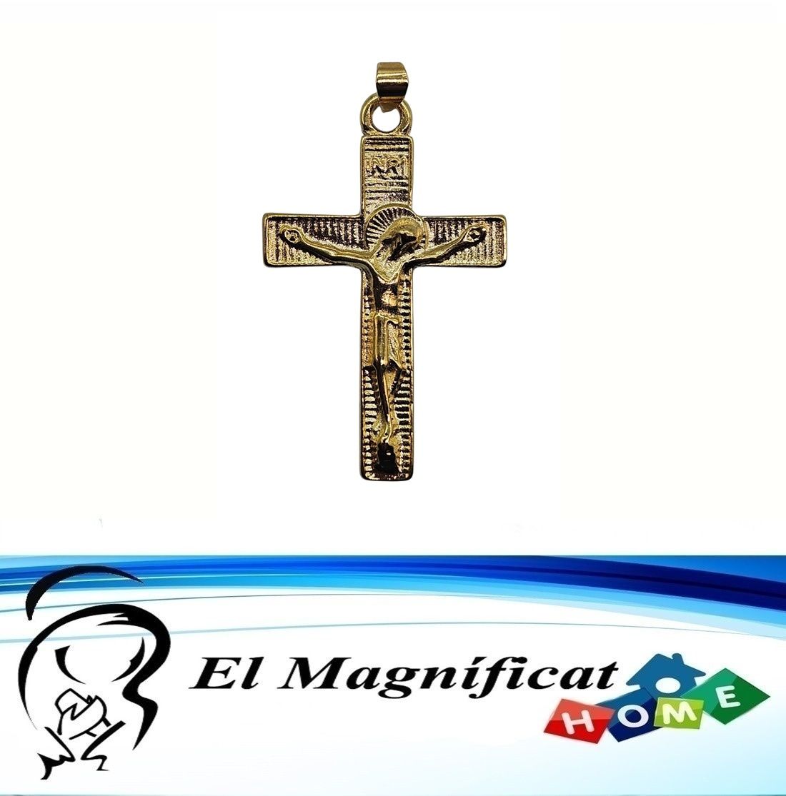 DIJE ENCHAPE EN ORO CRISTO (4 cms de alto)