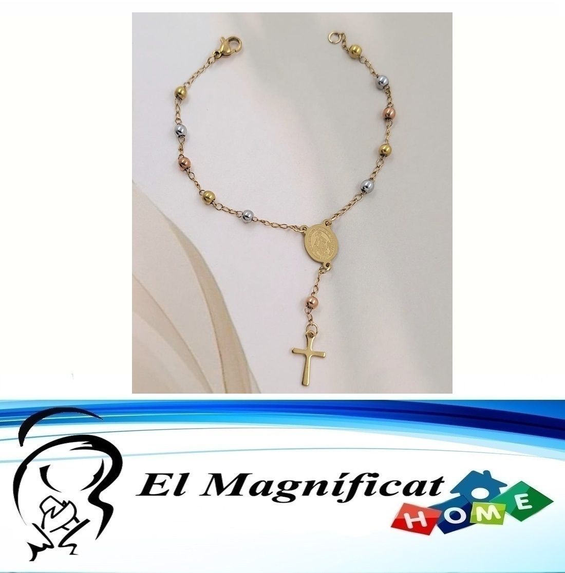 PULSERA DECENARIO ENCHAPADA 3 TONOS