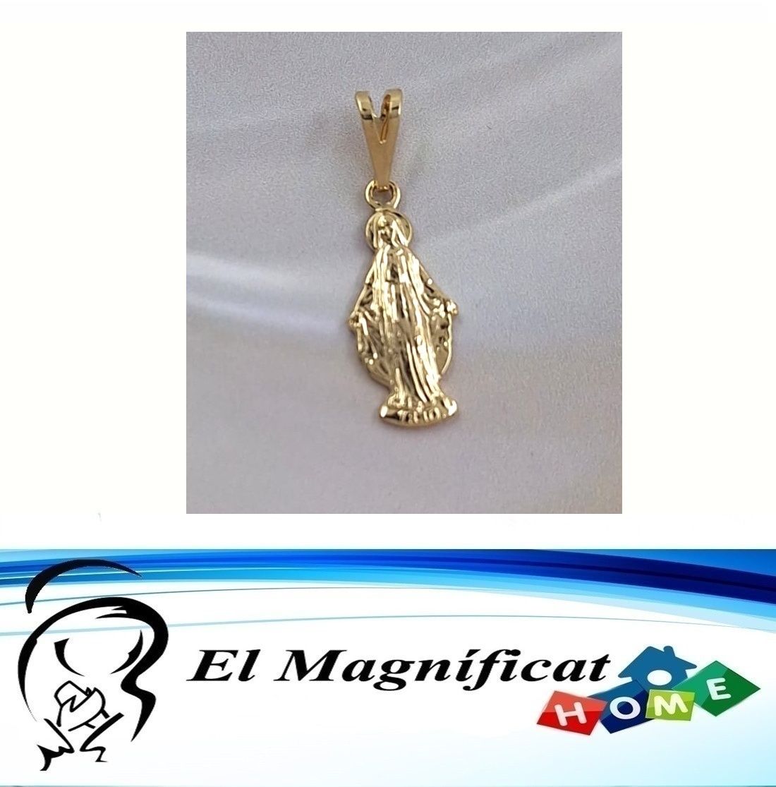 DIJE ENCHAPADO VIRGEN MEDALLA MILAGROSA (1 CMS)