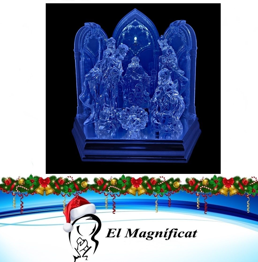 NACIMIENTO CON LUZ Y MUSICA 20 CMS