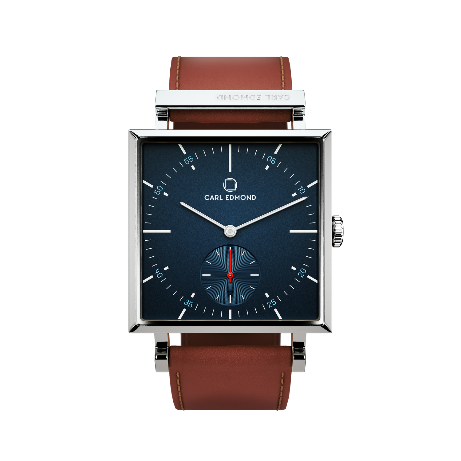 Carl Edmond - Blazer Marine Granit Cuir Bourgogne