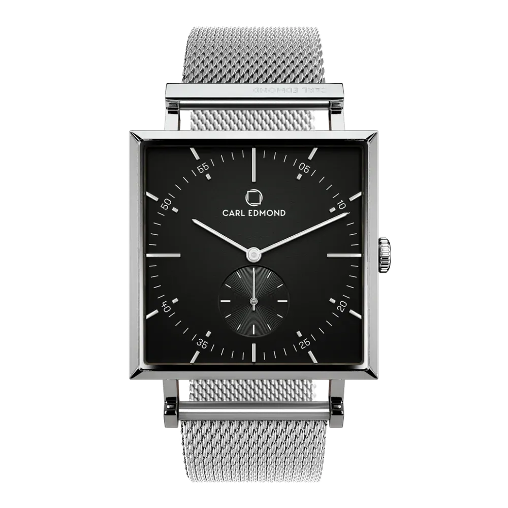 Carl Edmond - Granit Black Deluxe Silver Mesh