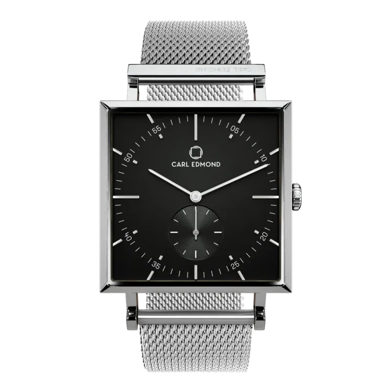 Carl Edmond - Granit Black Deluxe Silver Mesh