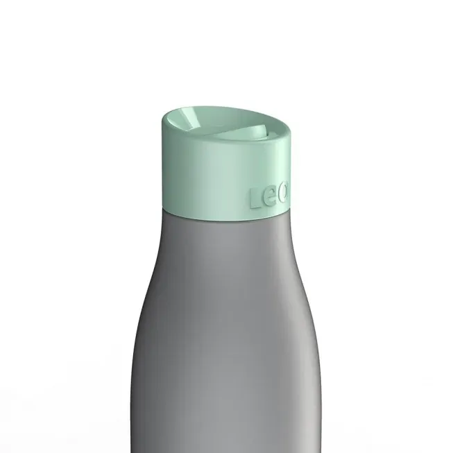 Bouteille isotherme avec 2 bouchons menthe