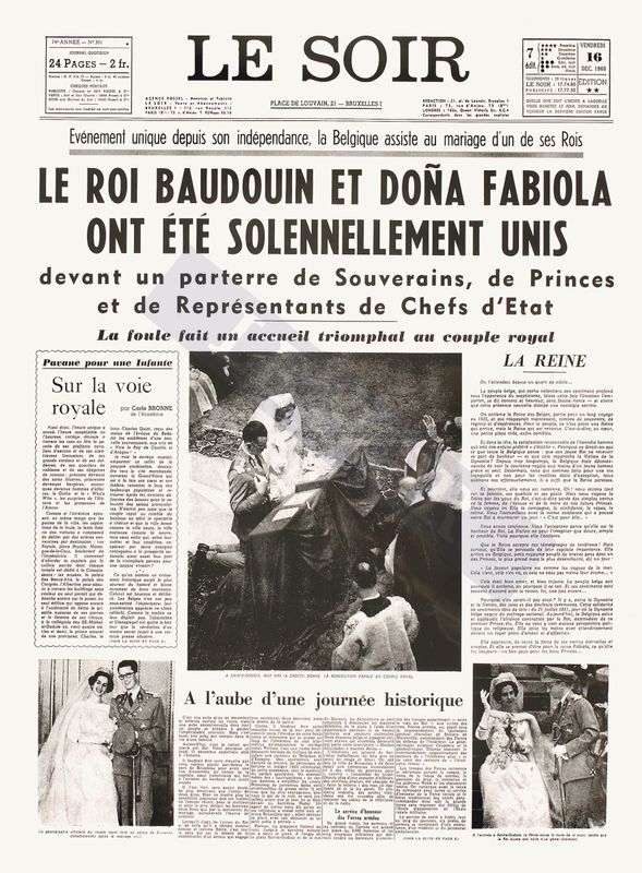 Une du Soir du 16/12/1960